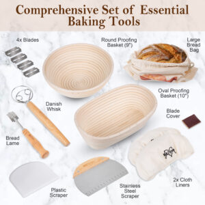 Banneton Bread Proofing Basket Set of 2